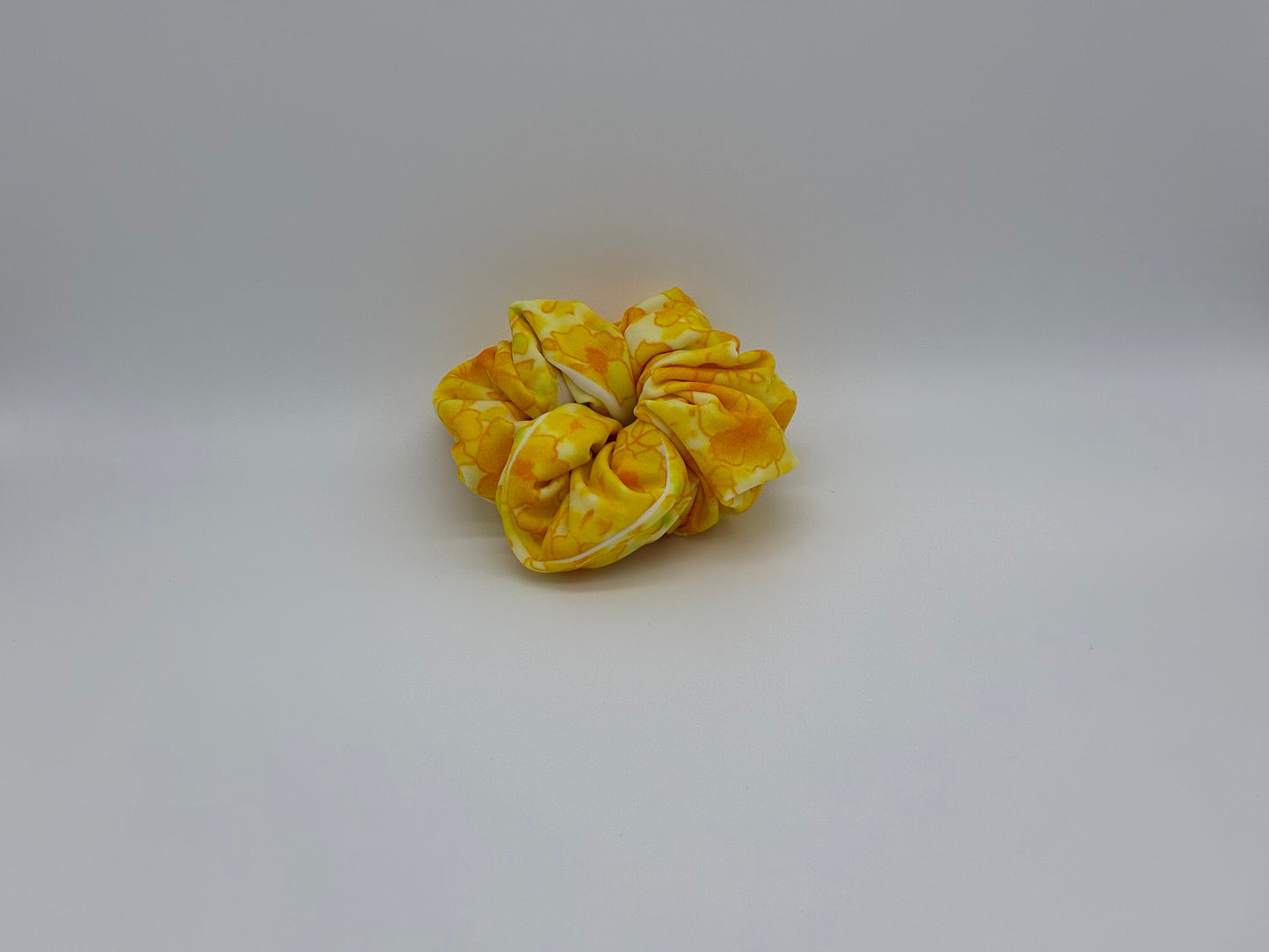 Yellow-Daffodil Scrunchie