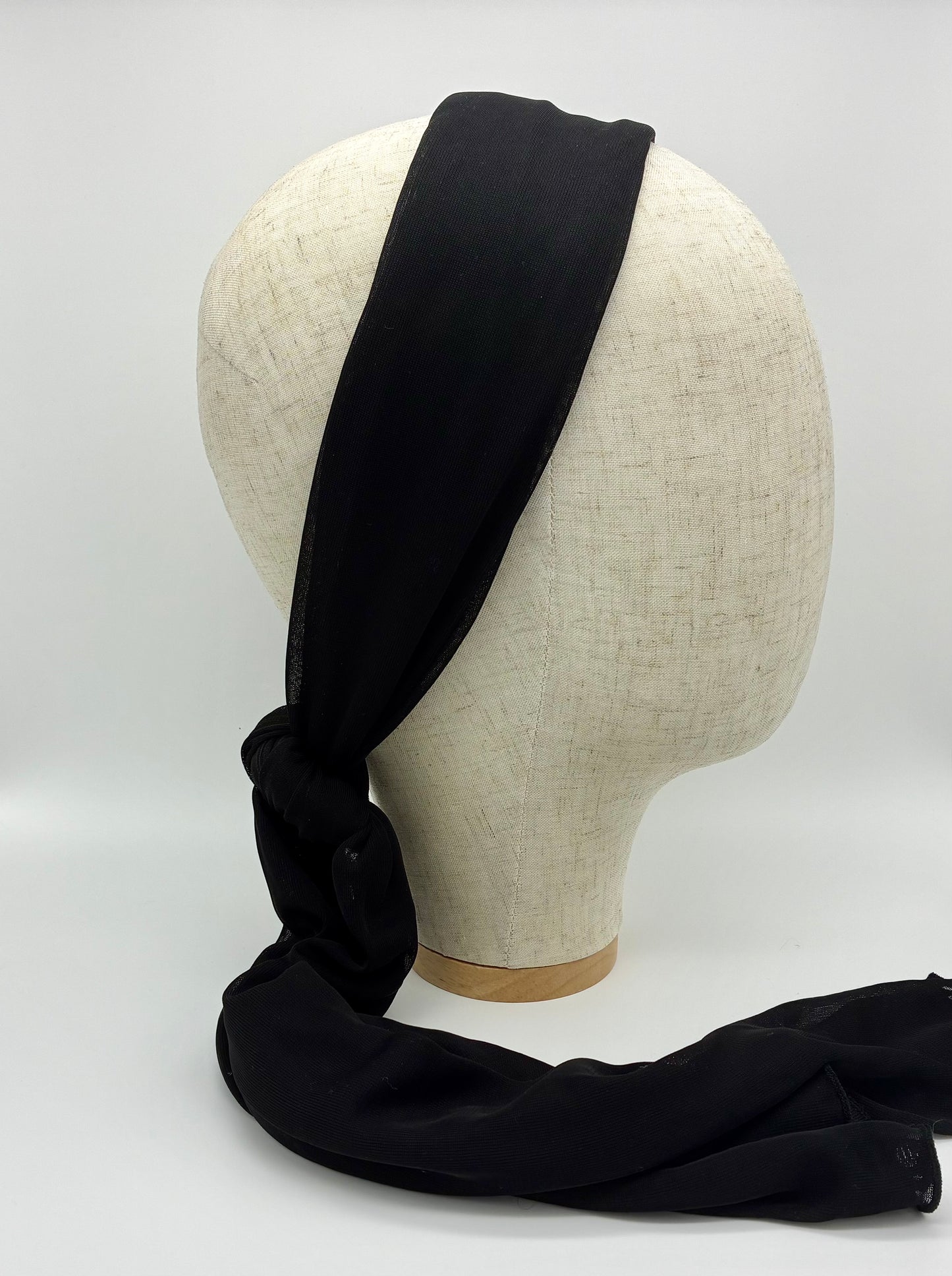 Black Chiffon Headband