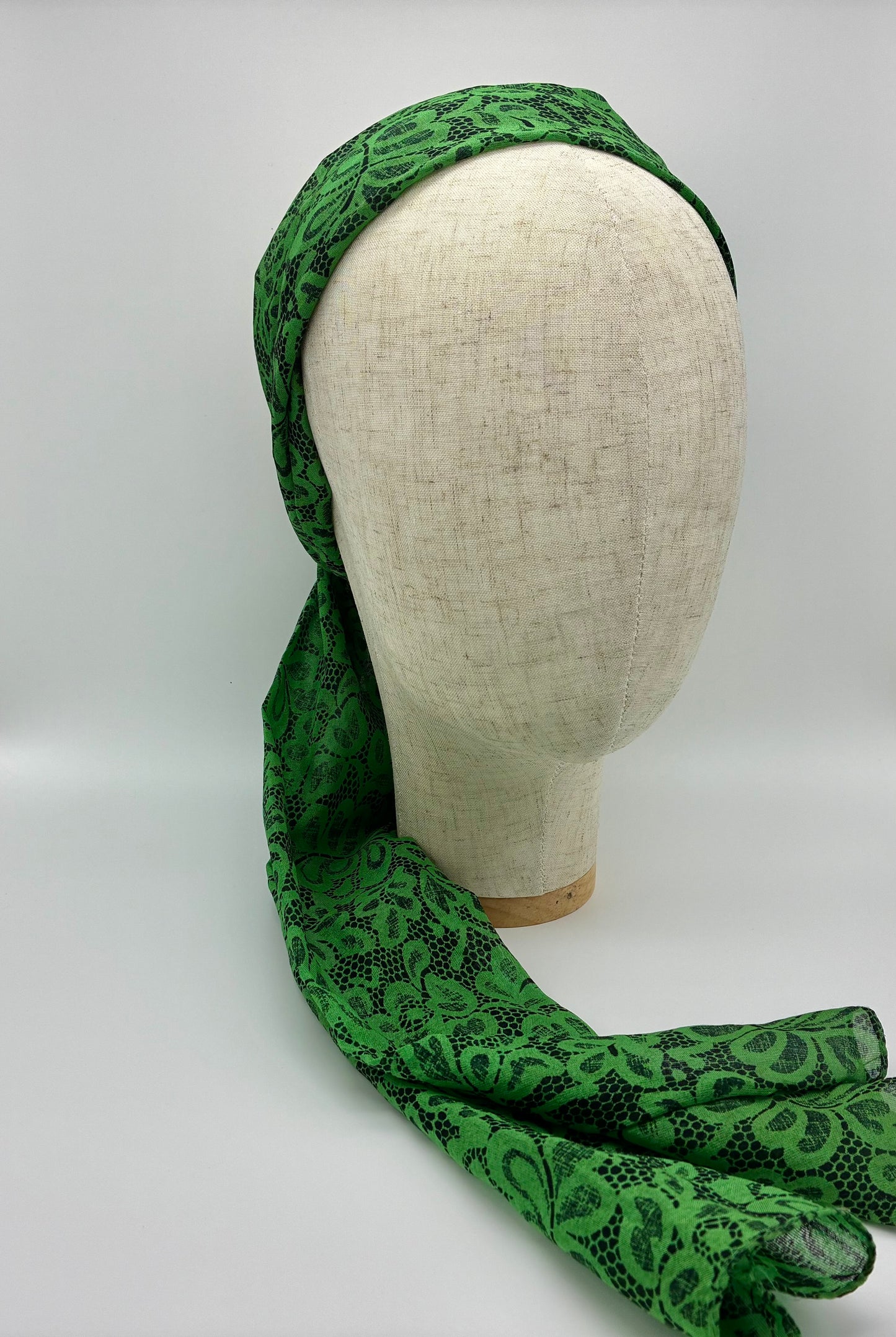 Lacy Green Headband